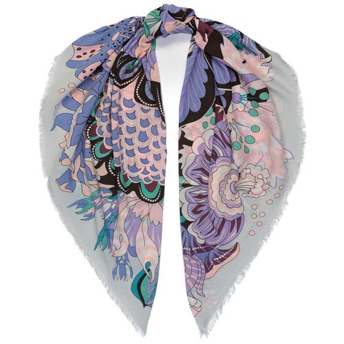 Платок ELEGANZZA,110х110 см, коралловый платок eleganzza шерсть 110х110 см фиолетовый