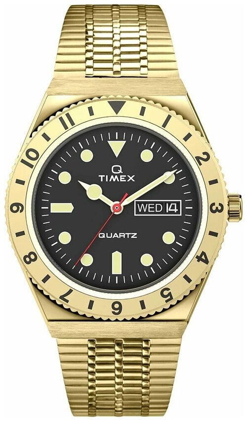 Наручные часы TIMEX Q Timex Reissue TW2V18800, желтый, золотой