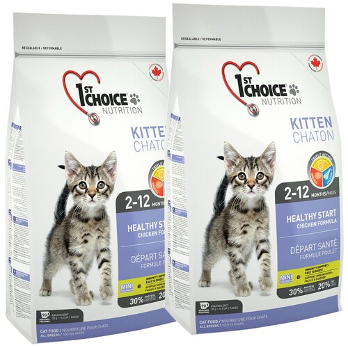 1ST CHOICE KITTEN HEALTHY START для котят с курицей (10 + 10 кг)