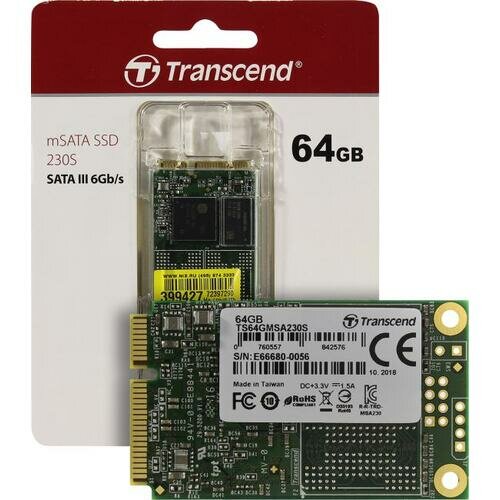 SSD Transcend SSD230S 64 Гб TS64GMSA230S