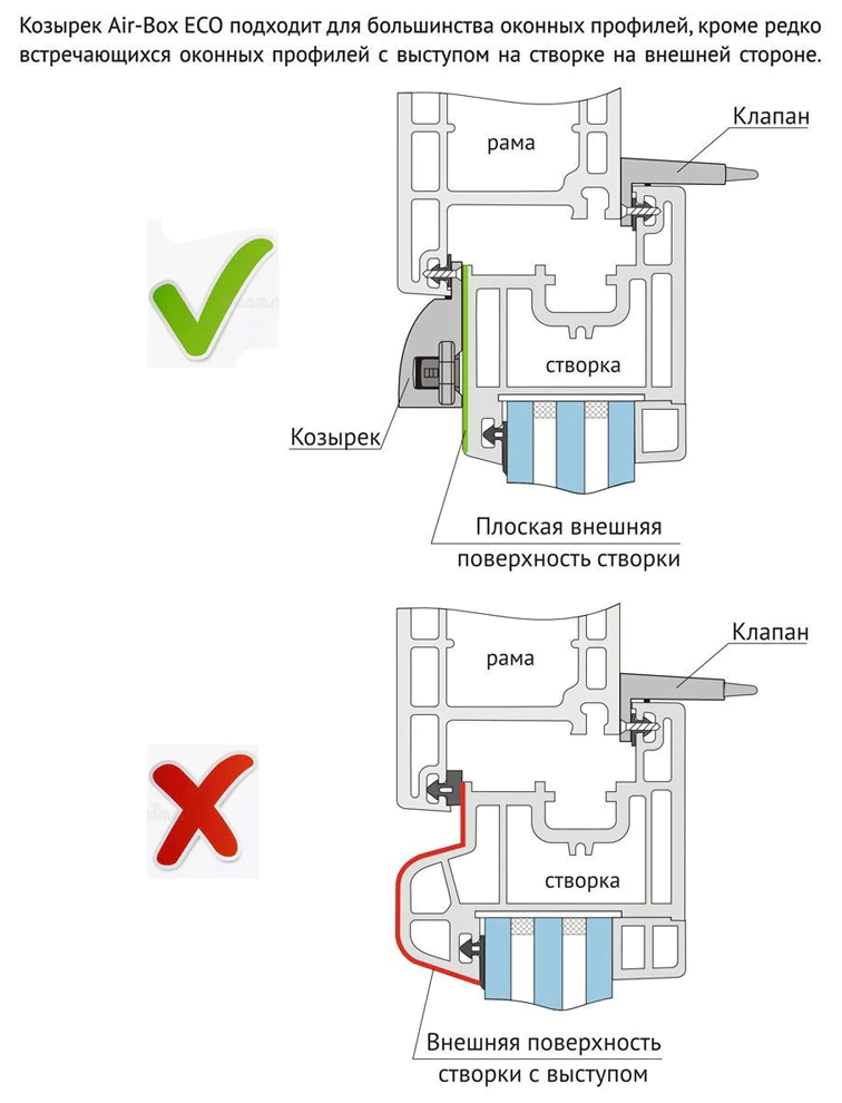 Оконный приточный клапан Air-Box Eco с фильтром комби, 1 шт - фотография № 5