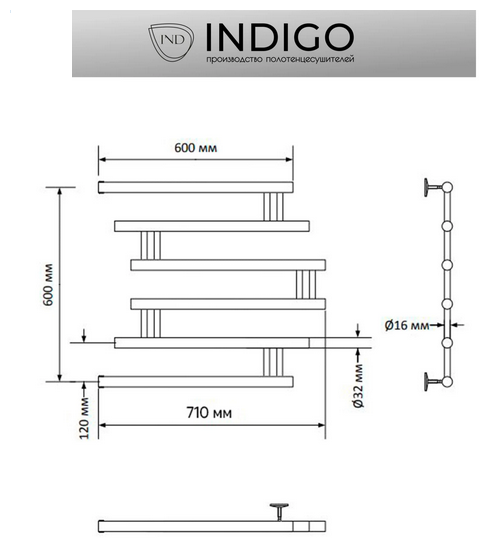 Полотенцесушитель INDIGO - фото №8
