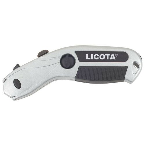 нож tactix алюминиевый с выдвижным трапециевидным лезвием 261003 Licota AKD-10002 Нож малярный профессиональный