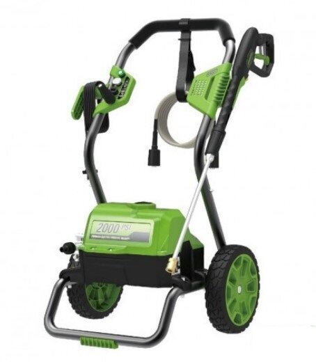 Мойка высокого давления электрическая GREENWORKS GPW2000 140 БАР - фотография № 1