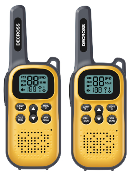 Комплект из двух радиостанций Decross DC43 Yellow Twin EU