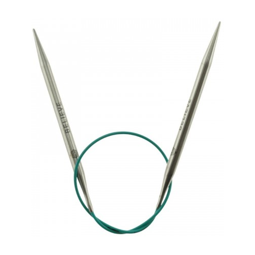 Спицы Knit Pro Mindful 36043, диаметр 3.25 мм, длина 25 см, общая длина 25 см, серебристый/зеленый скетчбук imagine dream believe always