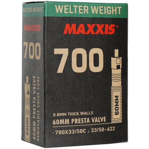 Велосипедная камера 28/700 x 33c MAXXIS WelterWeight EIB00137400 700 33c черный 129 г камера