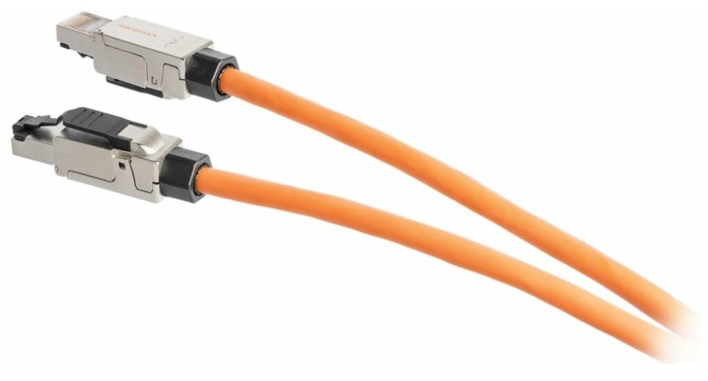 NIKOMAX Коннектор RJ45/8P8C под витую пару, полный экран, металлик NMC-RJ88SE2-NT-MT