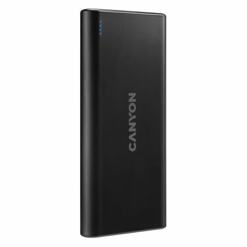 Внешний аккумулятор (Power Bank) Canyon PB-108, 10000мAч, черный [cne-cpb1008b]