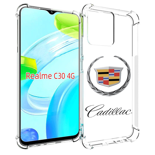 Чехол MyPads cadillac-кадиллак-4 мужской для Realme C30 4G / Narzo 50i Prime задняя-панель-накладка-бампер чехол mypads left 4 dead 2 для realme c30 4g narzo 50i prime задняя панель накладка бампер