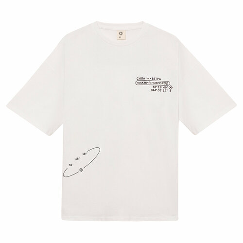 фото Футболка сила ветра, размер l, белый, черный