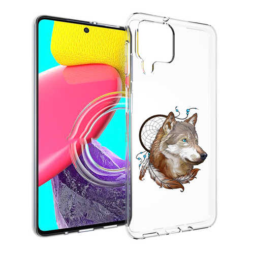 Чехол MyPads волк и ловец снов для Samsung Galaxy M53 (SM-M536) задняя-панель-накладка-бампер