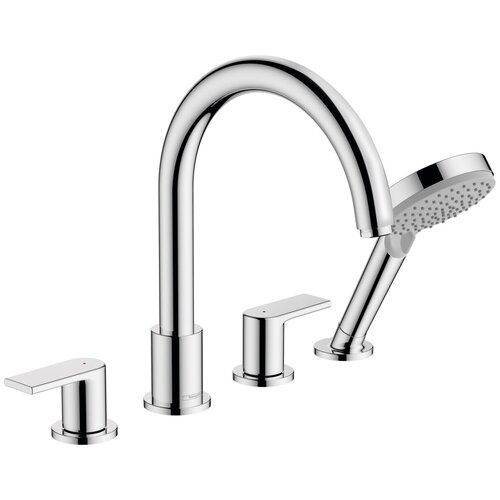 Смеситель на борт ванны Hansgrohe Vernis хром 71459000 смеситель на борт ванны hansgrohe vernis shape monotrou 71464000