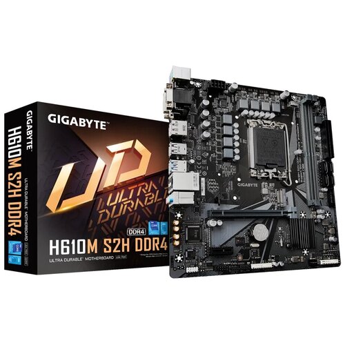 Материнская плата GIGABYTE H610M S2H DDR4, Socket1700, Intel H610, mATX