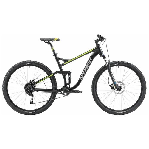 Велосипед Stark Tactic FS 29.5 HD (2022) 18 черный/зеленый