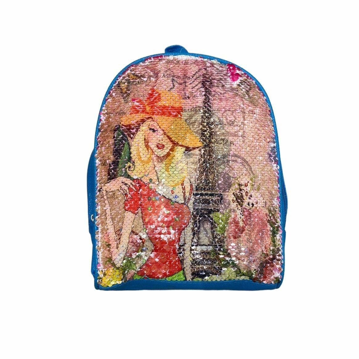 Детский рюкзак с пайетками двухстороний