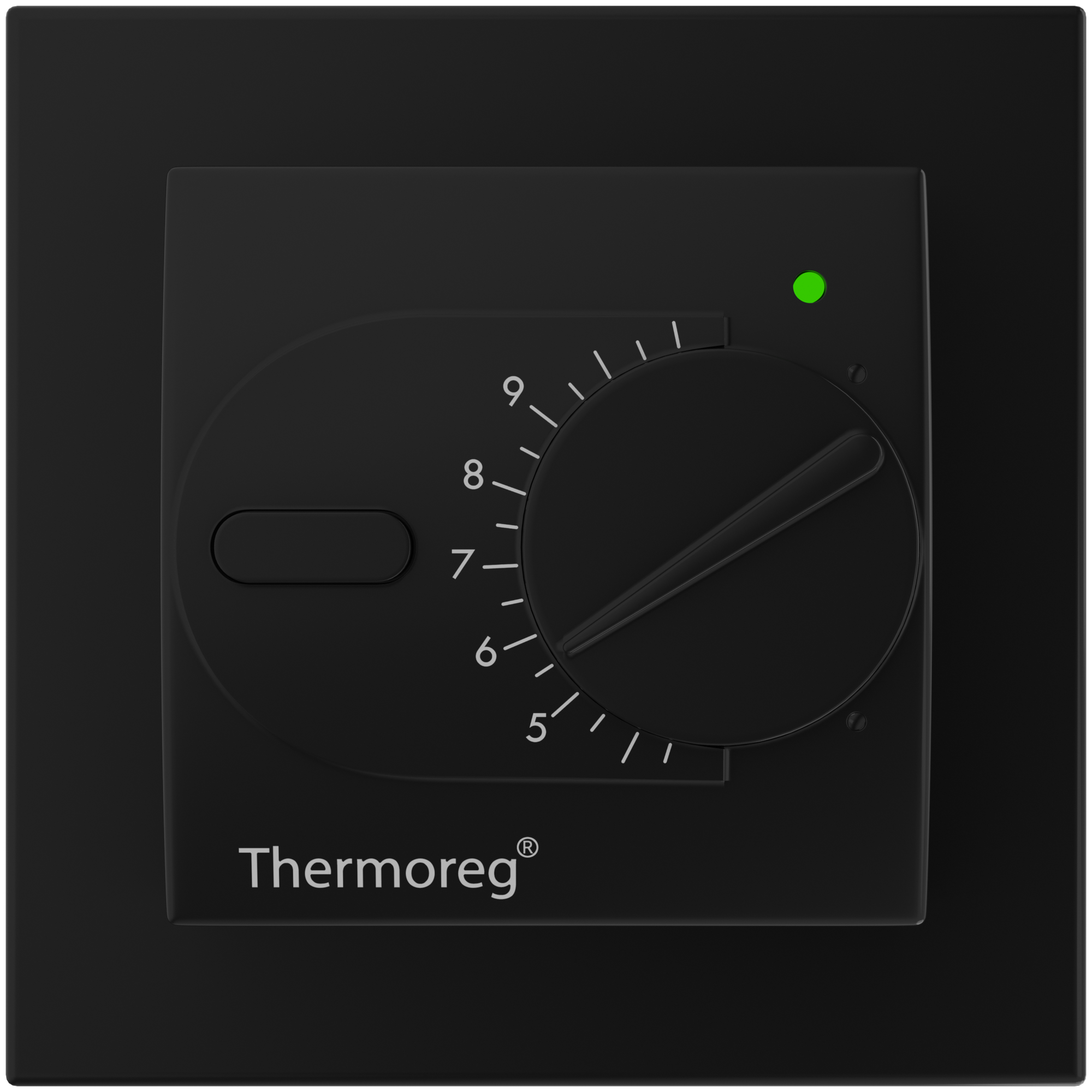 Терморегулятор Thermo Thermoreg TI-200 Design черный термопласт - фотография № 1