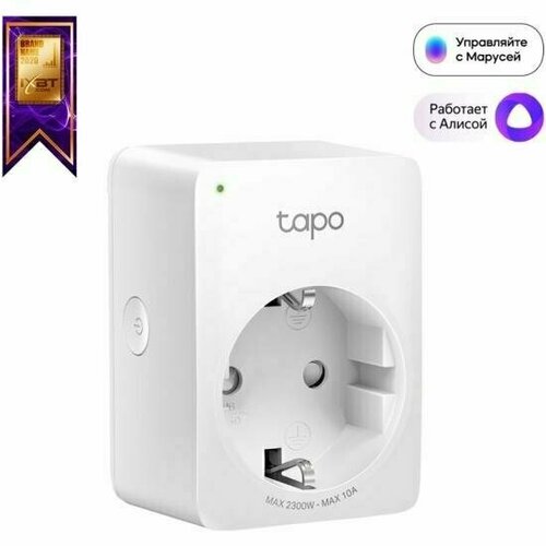 Умная мини Wi-Fi розетка TP-Link Tapo P110 переключатель для штор tuya smart life wi fi стандарт сша для рольставней google home голосовое управление таймер автоматизации alexa