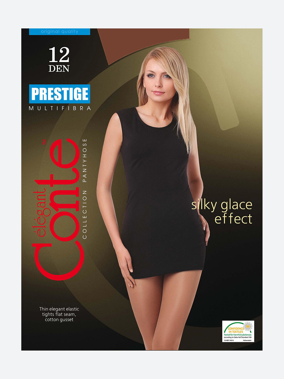 Колготки Conte elegant Prestige, 12 den, Mocca=Коричневый