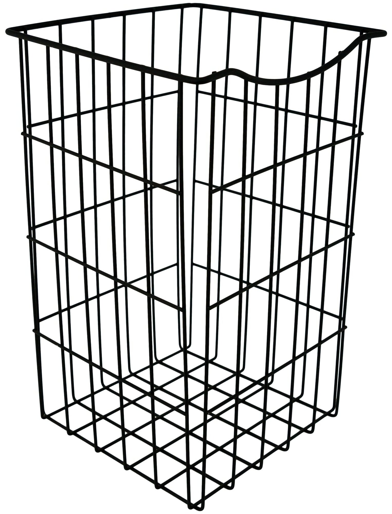 фото Корзина для белья 25х25х40 см цвет чёрный