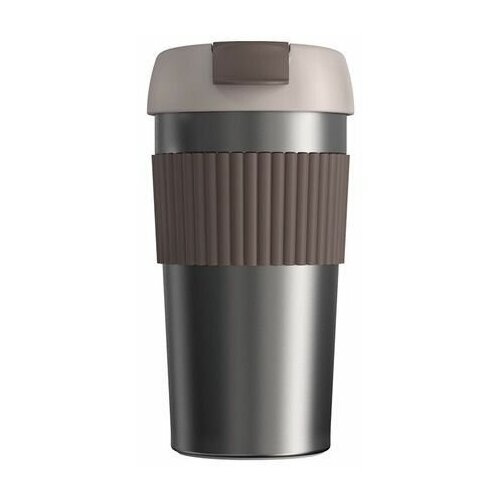 Термостакан-непроливайка KissKissFish Rainbow Vacuum Coffee Tumbler, (коричневый).