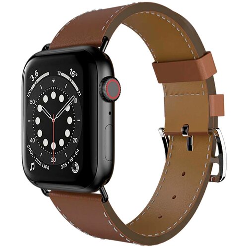 Ремешок SwitchEasy Classic для Apple Watch 7 45mm &1~6 SE 42/44mm. Материал: натуральная кожа. Цвет: коричневый