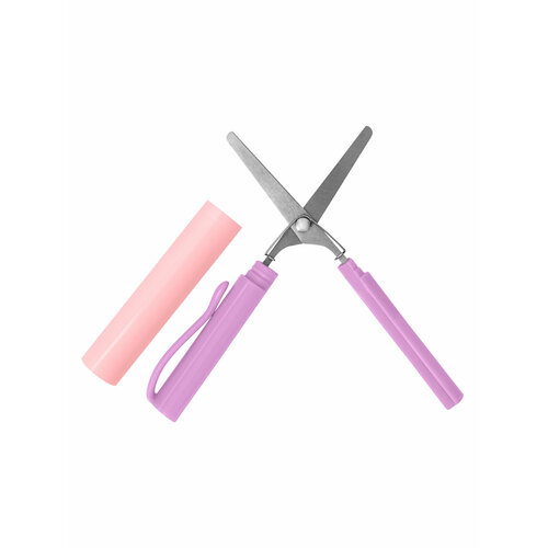 Карманные ножницы 11,5 см розовые