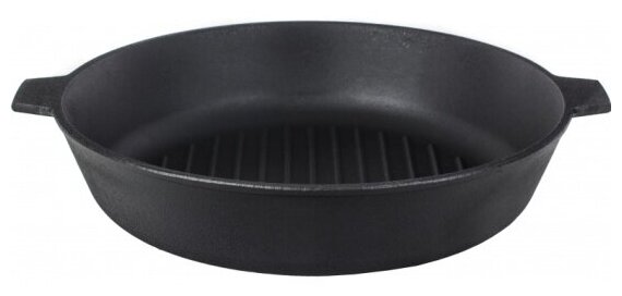 Сковорода-гриль Камская Посуда с двумя ушками 28 см