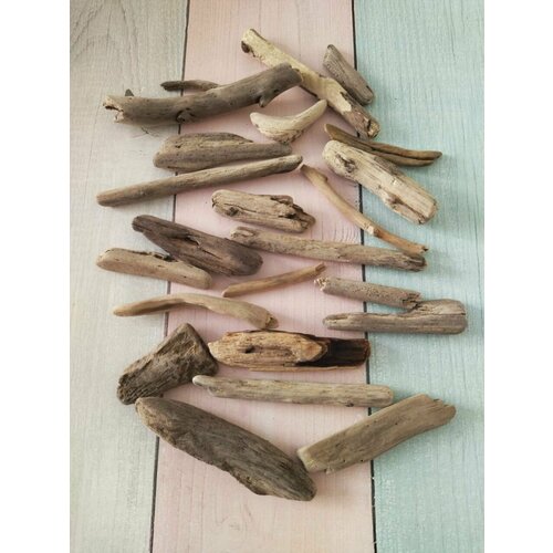 Дрифтвуд палочки 5-14 см, 22 шт - driftwood, деревяшки, коряги, морское дерево для творчества и декора