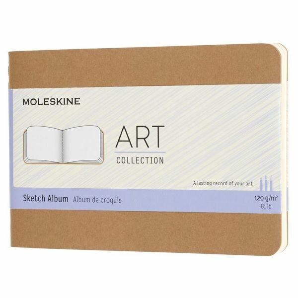 Блокнот для рисования Moleskine Art Cahier Sketch Album Pocket 88 стр. бежевы