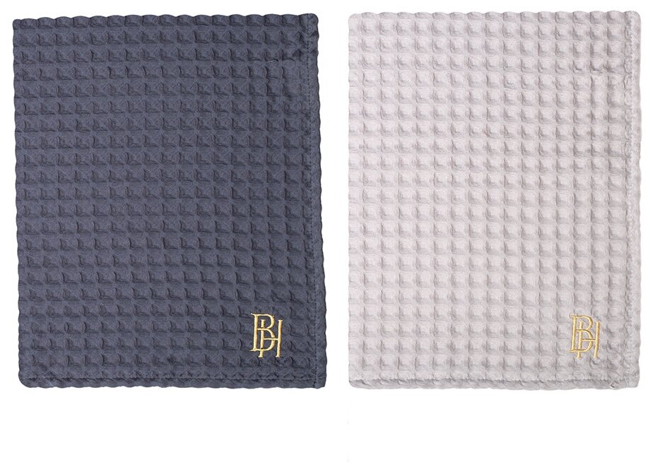 Комплект полотенец вафельных BELLEHOME с вышивкой 