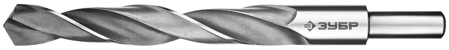 Сверло по металлу, проточенный хвотосвик, сталь Р6М5, класс В, ЗУБР ПРОФ-в 16.0х178мм, 29621-16