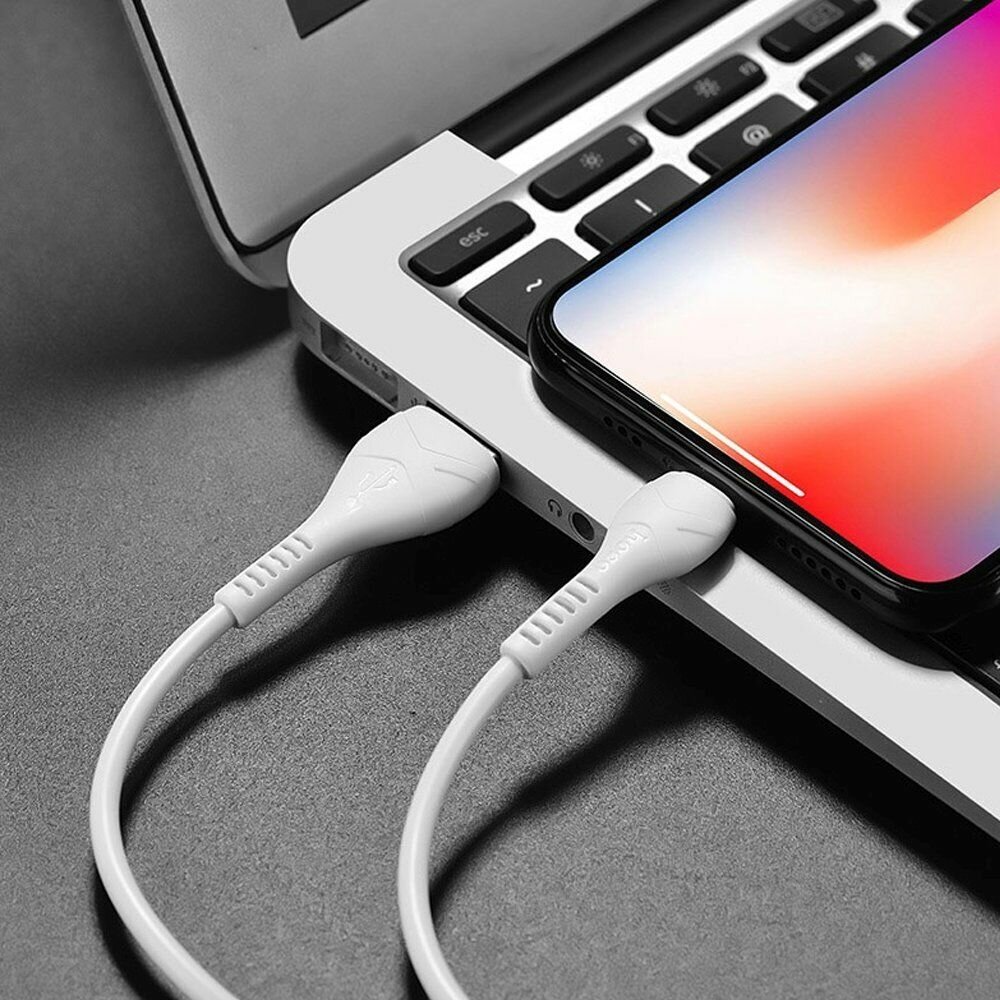 Кабель X37 USB - Lightning для быстрой зарядки Apple, iPhone, iPad, AirPods, кабель зарядка для айфон 1м 1 м, 1 шт, белый