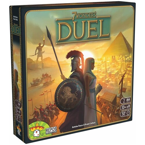 Настольная игра Asmodee 7 Чудес. Дуэль (7 Wonders Duel) на английском языке игра настольная макси игры семь чудес света