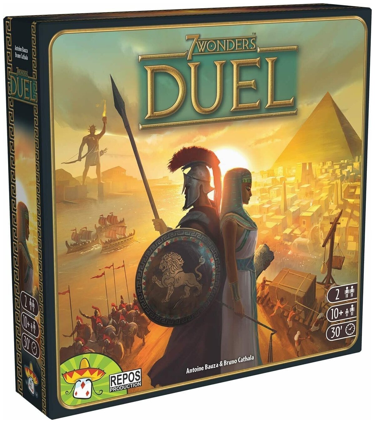 Настольная игра Asmodee 7 Чудес. Дуэль (7 Wonders Duel) на английском языке