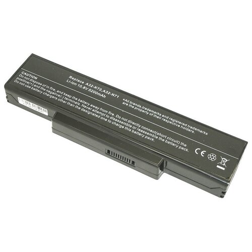 Аккумуляторная батарея iQZiP для ноутбука Asus K72 5200mAh OEM черная