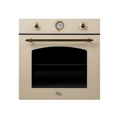 Духовой шкаф электрический making OASIS everywhere D-MMR V бежевый стекло ретро аналогтаймер 2453200₽