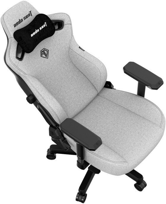Кресло игровое Anda Seat Kaiser 3, цвет серый, размер XL (180кг), материал ткань (модель AD12) AndaSeat - фото №6