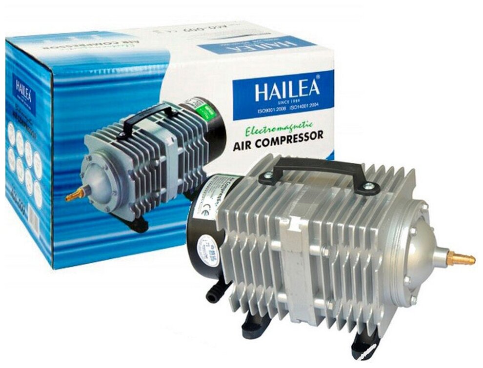Компрессор поршневой Hailea ACO 388D (произв. 4800 лит/час. для акв. и пруда 5000 - 10000 л. для септика 4 м3)