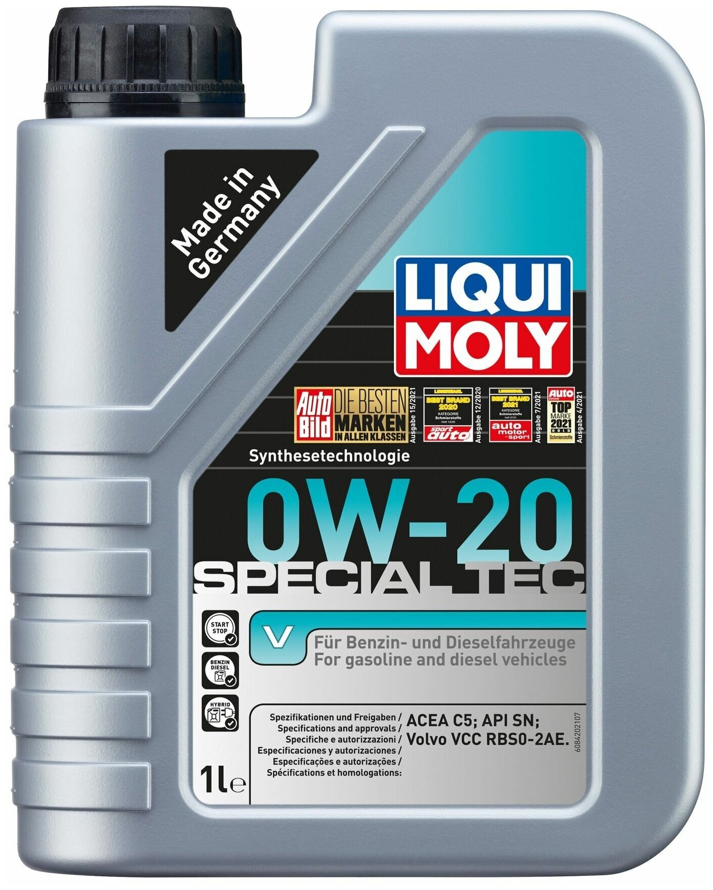 HC-синтетическое моторное масло LIQUI MOLY Special Tec V 0W-20