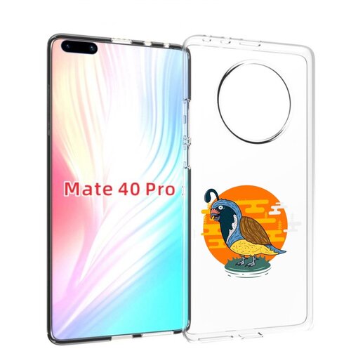 Чехол MyPads попугай-на-острове для Huawei Mate 40 Pro (NOH-NX9) задняя-панель-накладка-бампер