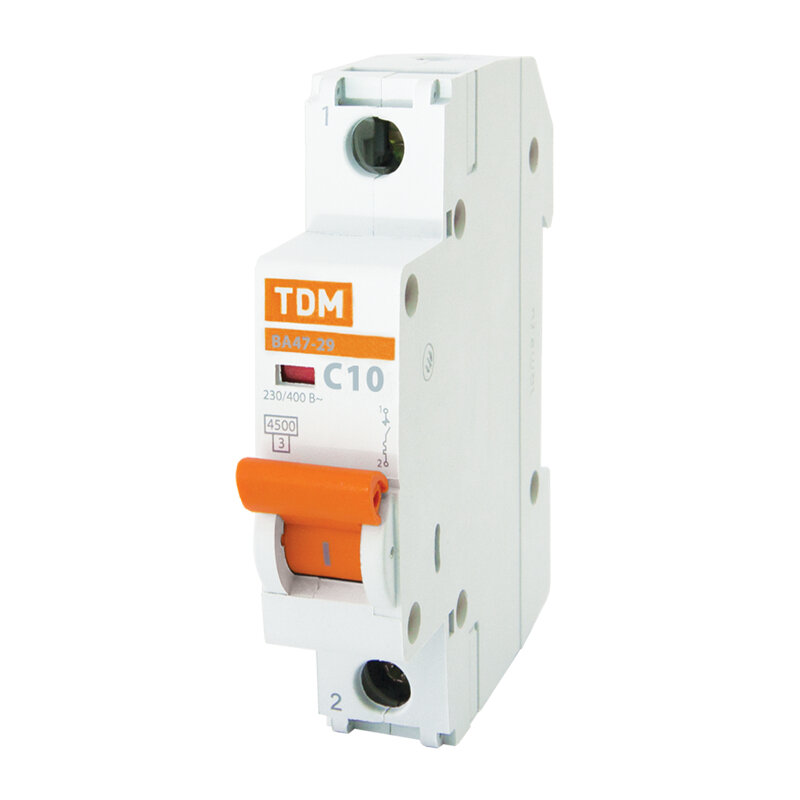 Автоматический выключатель TDM ELECTRIC ВА 47-29 (C) 4,5kA 10 А - фотография № 2