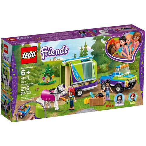 конструктор lego friends приключения мии в лесу 41363 Конструктор LEGO Friends 41371 Трейлер для лошадки Мии, 216 дет.