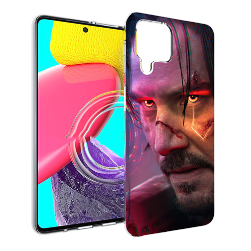 Чехол MyPads cyberpunk 2077 Джонни Сильверхенд для Samsung Galaxy M53 (SM-M536) задняя-панель-накладка-бампер чехол mypads cyberpunk 2077 джонни сильверхенд для samsung galaxy m53 sm m536 задняя панель накладка бампер