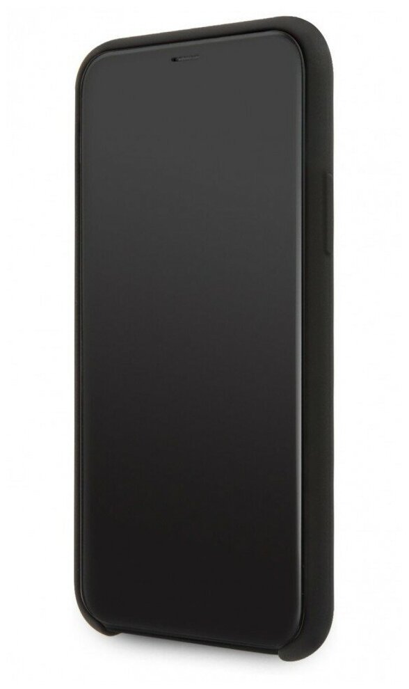 Чехол Lagerfeld для iPhone 11 Liquid silicone Iconic Karl Hard Black