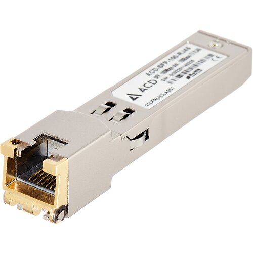 SFP трансивер ACD ACD-SFP-100-RJ45 модуль sfp mikrotik s rj10 6 ти скоростной rj45 sfp 10 гбит с