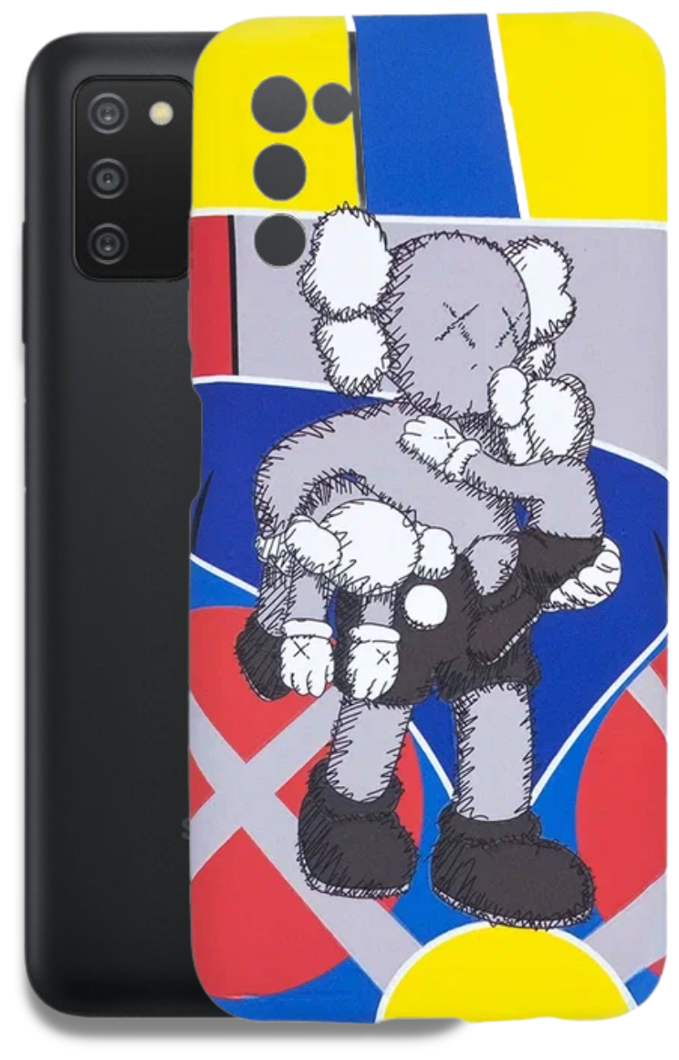 Защитный чехол Kaws для Samsung Galaxy A03s / Накладка / бампер с защитой камеры LUXO на Самсунг Галакси А03с