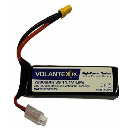 радиоуправляемый планер volantex rc ranger 1600мм kit Аккумулятор Li-Po 2200mAh, 11,1V XT60 для катера Volantex RC Vector SR65