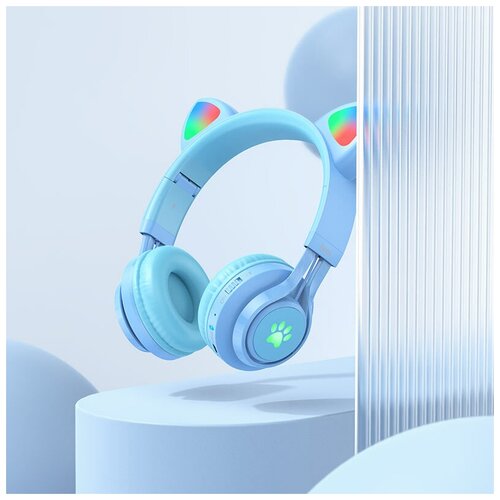Наушники Headset Way To TeachНаушники беспроводные Bluetooth CAT EARblue 149000₽