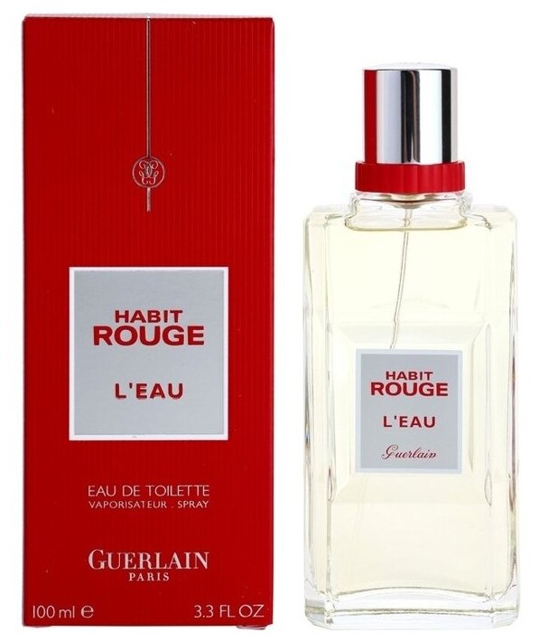 Guerlain, Habit Rouge L'Eau, 100 мл, туалетная вода мужская